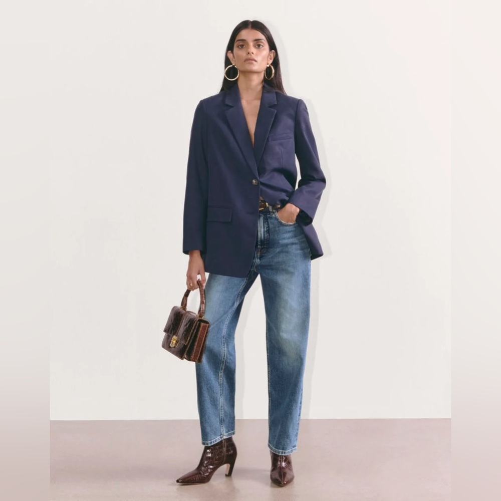 Everlane The Way High Jean - Mid Indigo